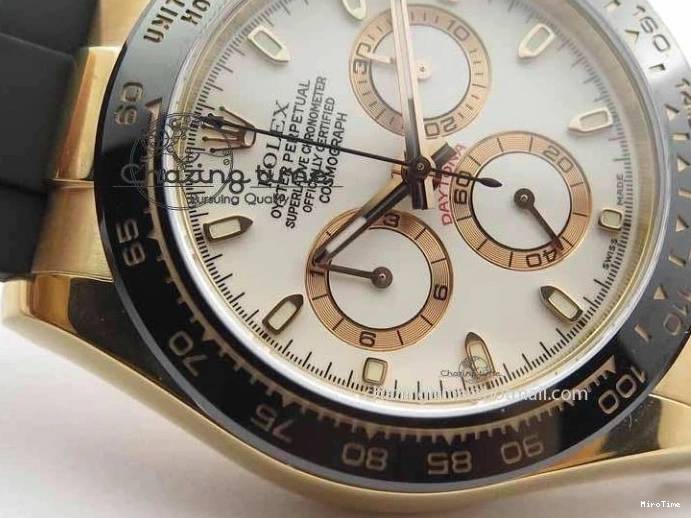 MiroTime 0407 Sustainable Daytona 116515 JF 1:1 Best Edition White Dial On Black Rubber Strap A 3654